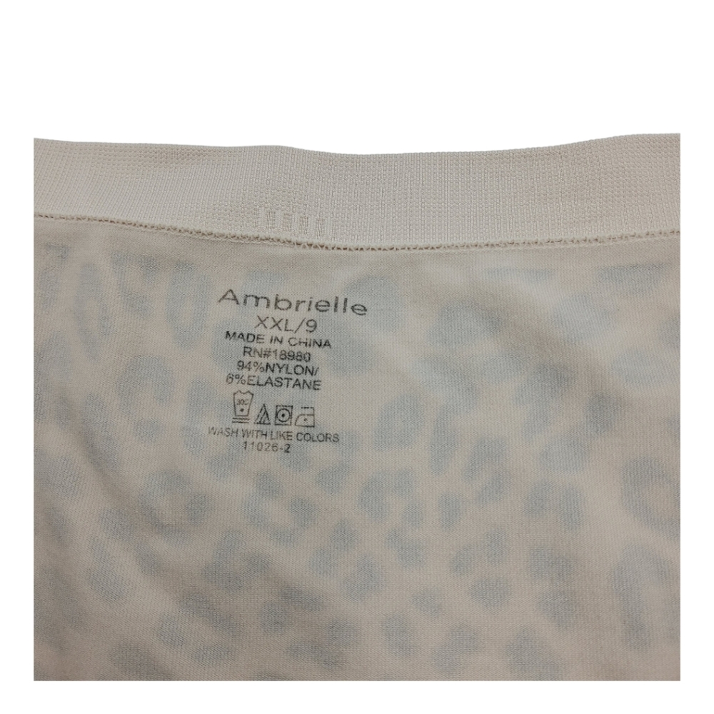 Ambrielle High Leg Brief Panty Women's Plus Size XXL/9 Animal Print - Picture 4 of 5